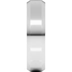 Beveled-Edge Comfort-Fit Half Round Band