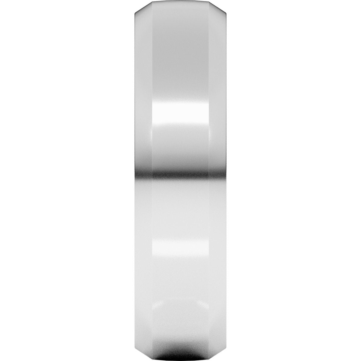 Beveled-Edge Comfort-Fit Half Round Band
