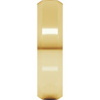 Beveled-Edge Comfort-Fit Half Round Band