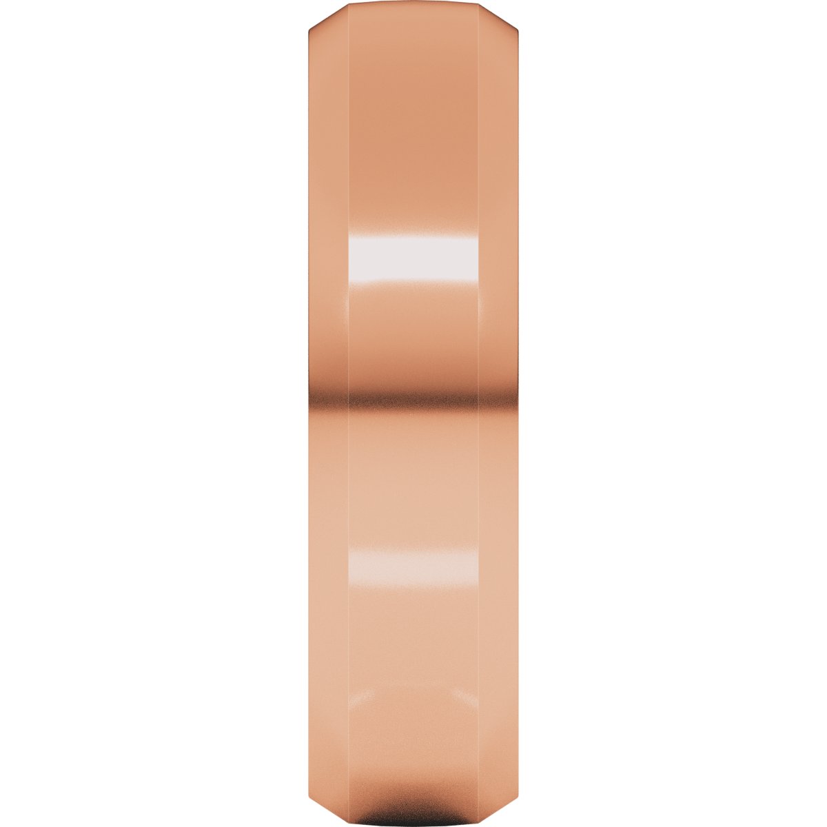 Beveled-Edge Comfort-Fit Half Round Band