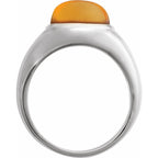 Bezel-Set Cabochon Ring