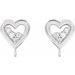 Accented Heart Earring Top