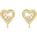 Accented Heart Earring Top