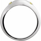 Engravable Accented Signet Ring