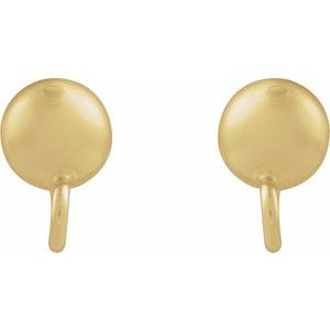 Half Ball Earring Top