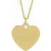Engravable Floral Heart Necklace or Pendant