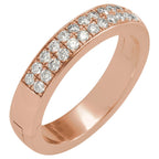 CLIQ® Hinged Adjustable Double Row Anniversary Band
