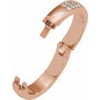 CLIQ® Hinged Adjustable Double Row Anniversary Band