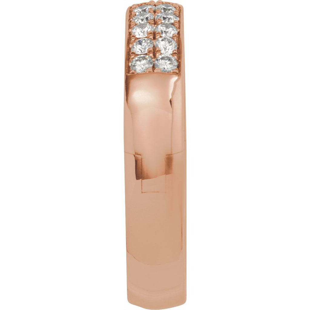 CLIQ® Hinged Adjustable Double Row Anniversary Band