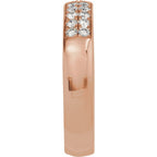 CLIQ® Hinged Adjustable Double Row Anniversary Band