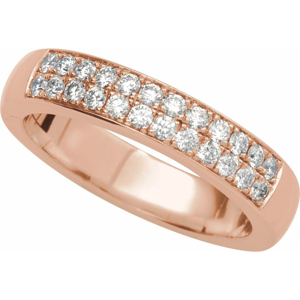 CLIQ® Hinged Adjustable Double Row Anniversary Band