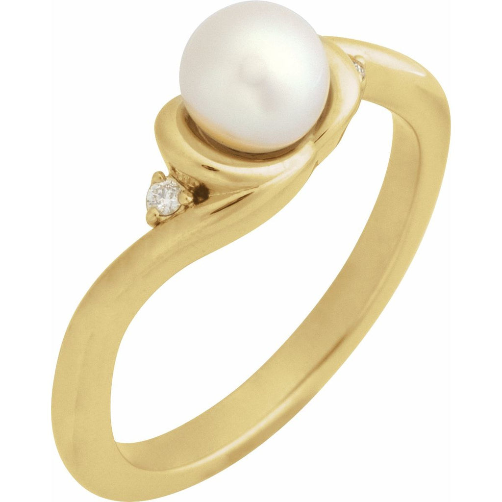 Accented Pearl Ring