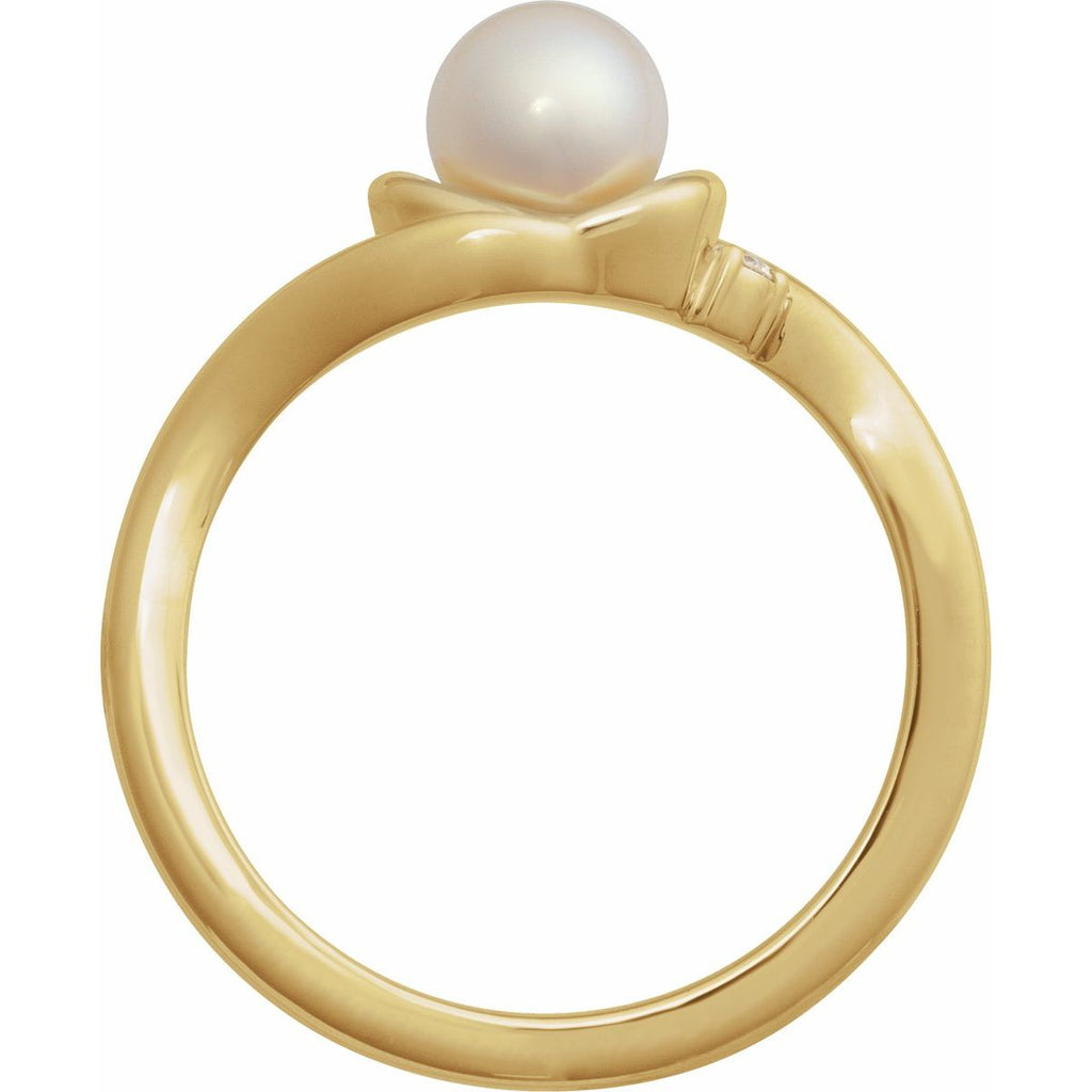 Accented Pearl Ring
