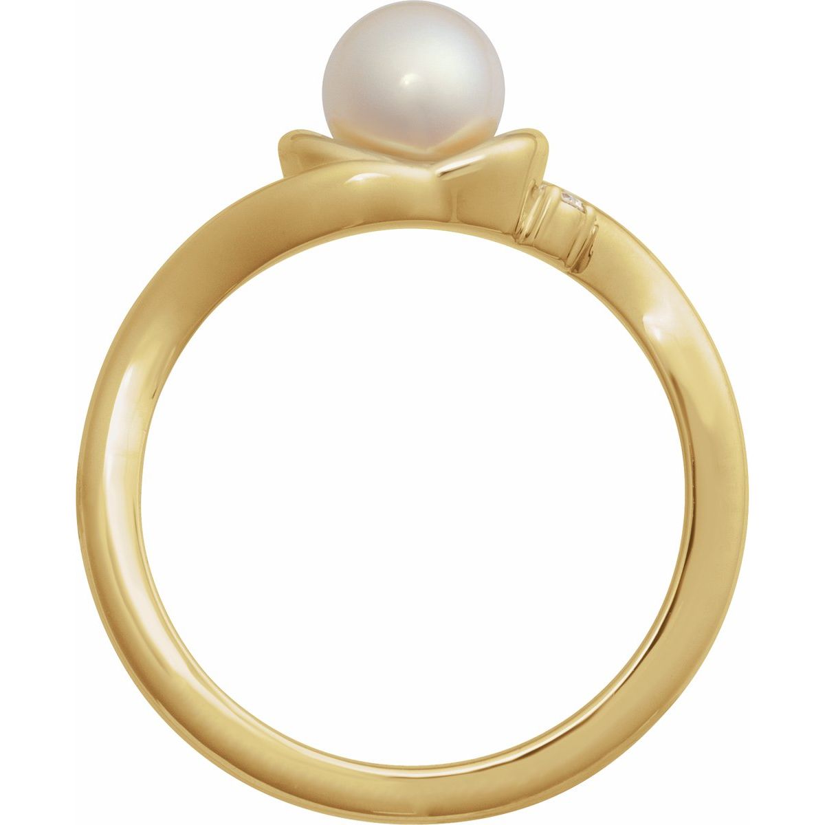 Accented Pearl Ring