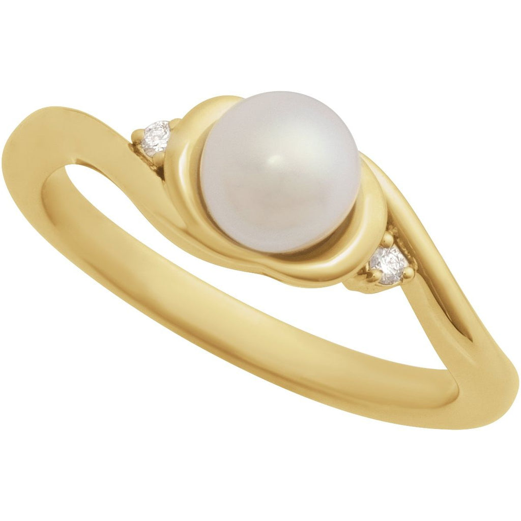 Accented Pearl Ring