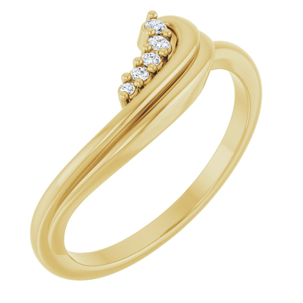 Accented Freeform Ring