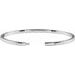 Half Accented Flexible Bangle Bracelet