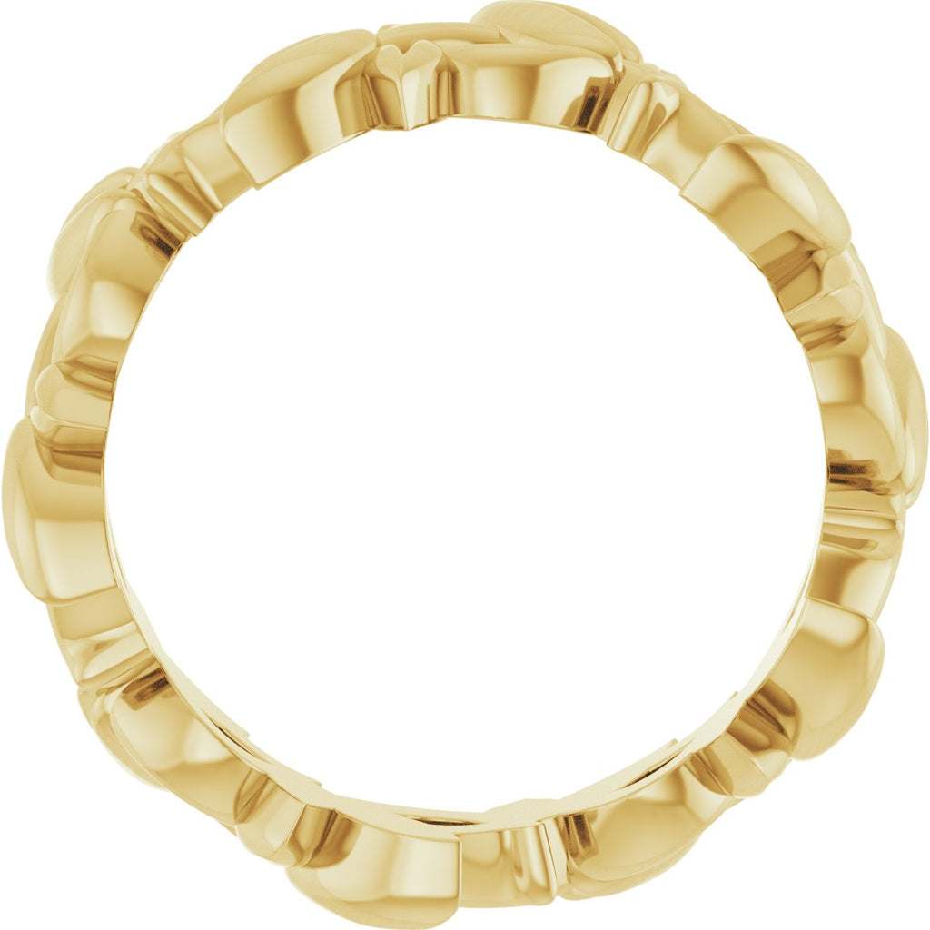 Floral Pierced Band