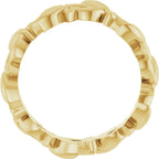 Floral Pierced Band
