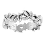 Floral Pierced Band