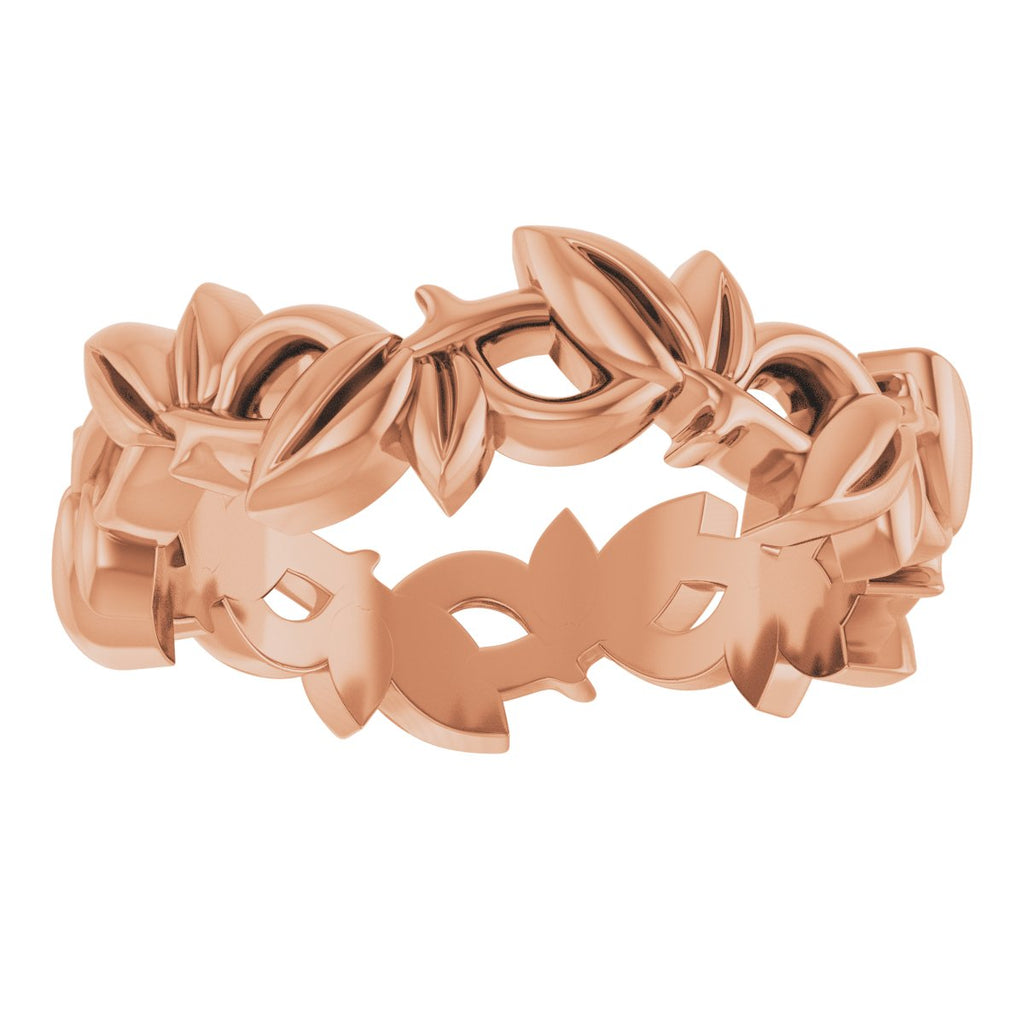 Floral Pierced Band