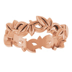 Floral Pierced Band