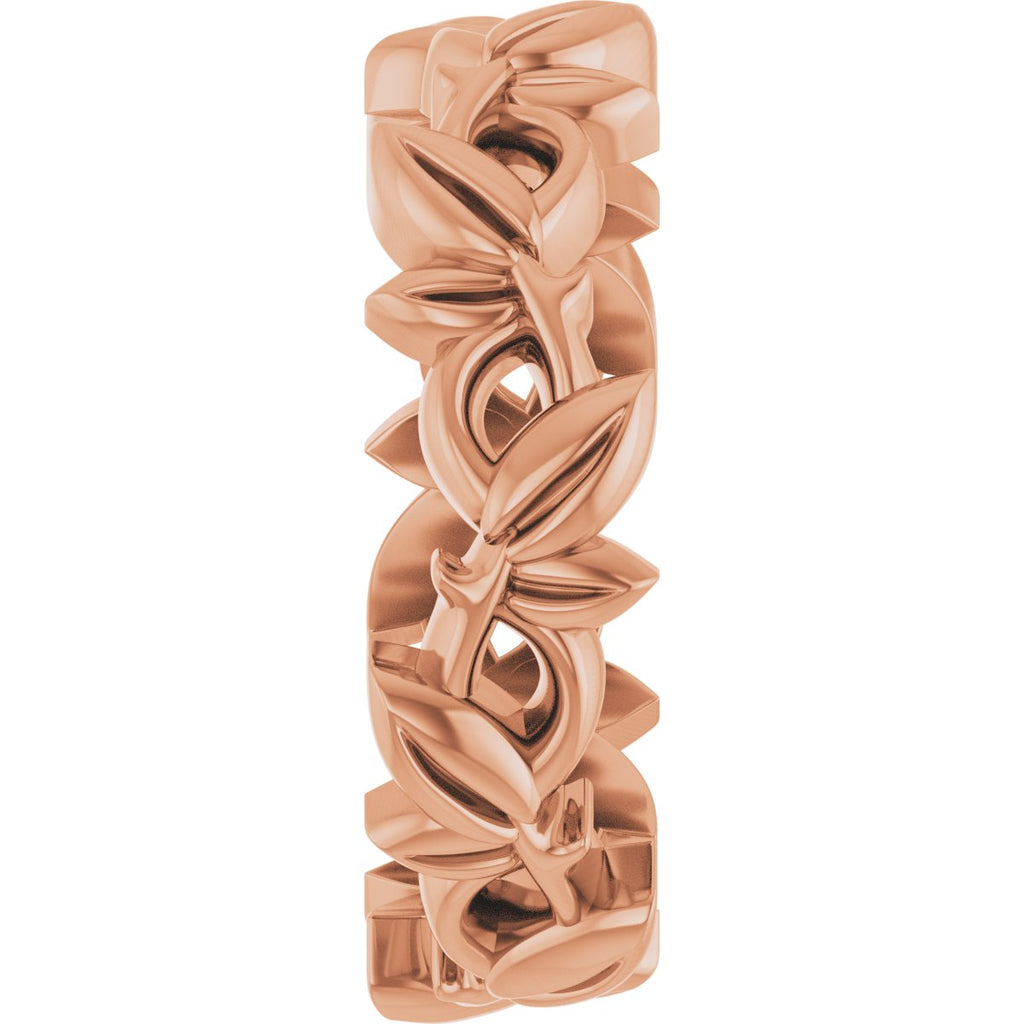 Floral Pierced Band