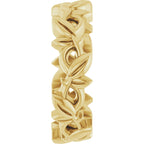 Floral Pierced Band