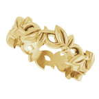 Floral Pierced Band