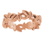 Floral Pierced Band