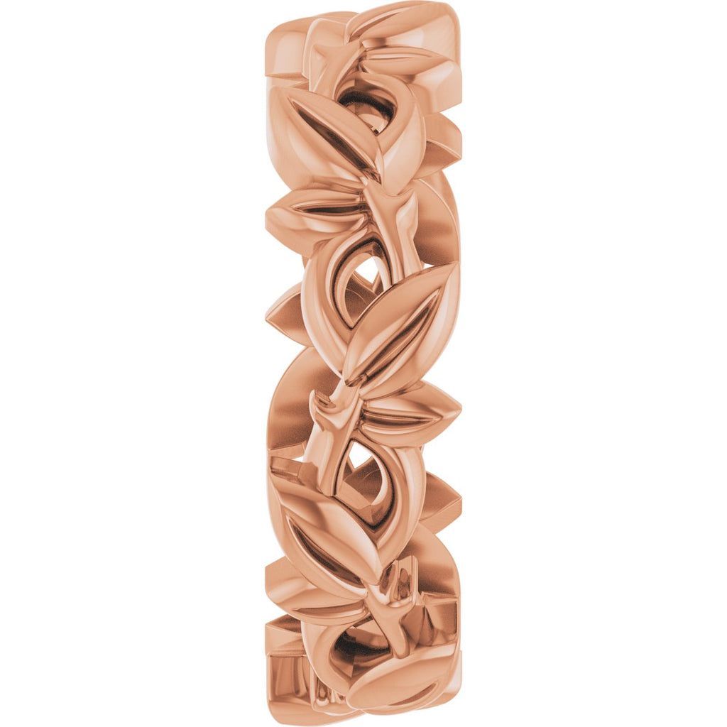 Floral Pierced Band