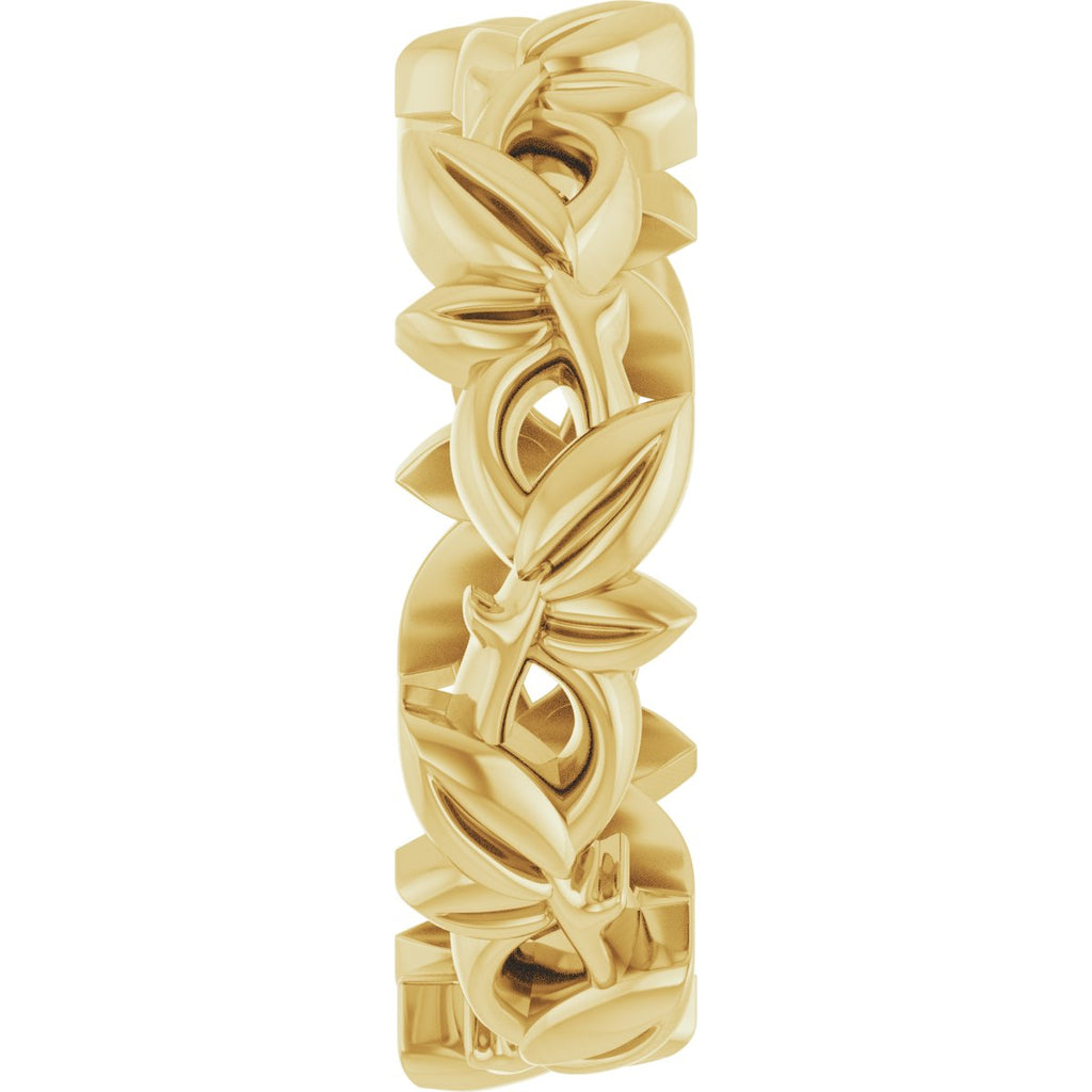 Floral Pierced Band