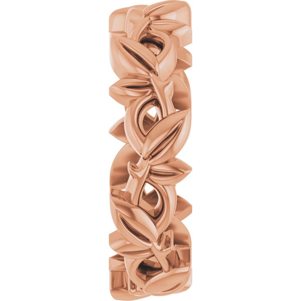 Floral Pierced Band