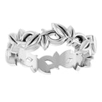 Floral Pierced Band