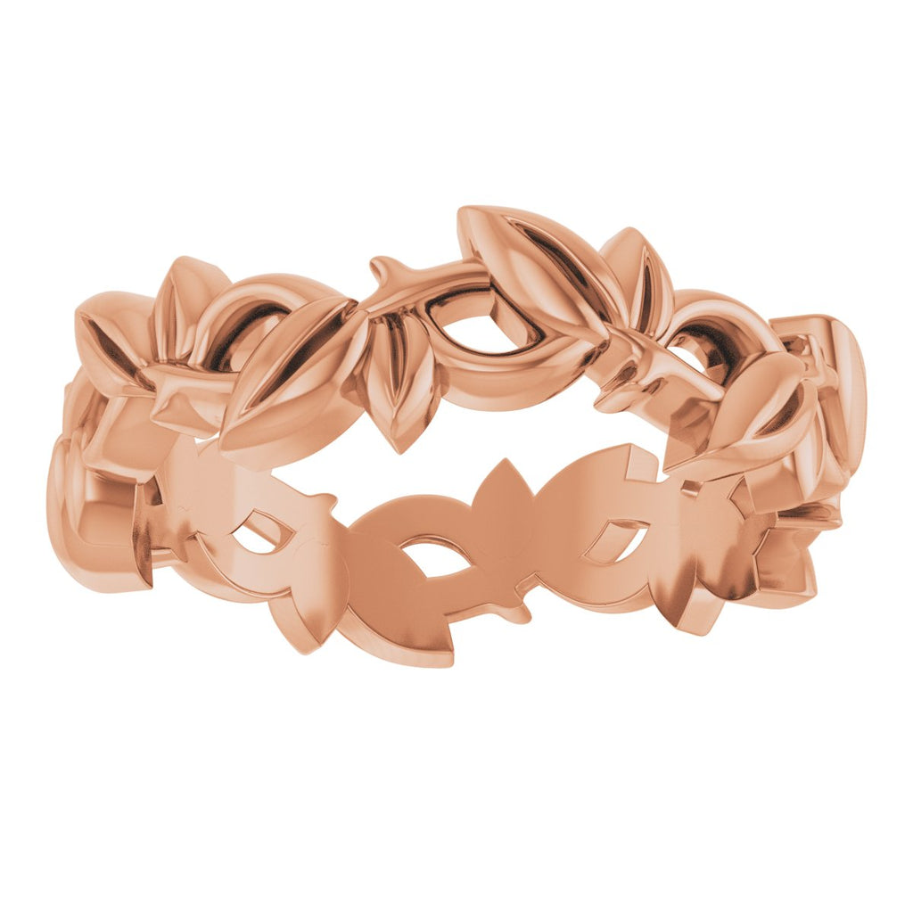 Floral Pierced Band