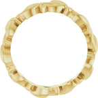Floral Pierced Band