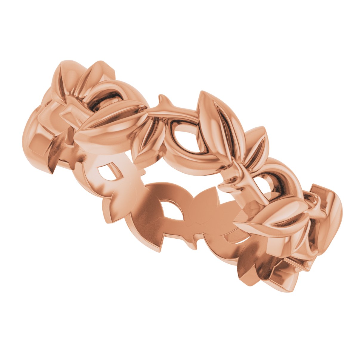 Floral Pierced Band