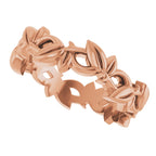 Floral Pierced Band