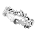 Floral Pierced Band