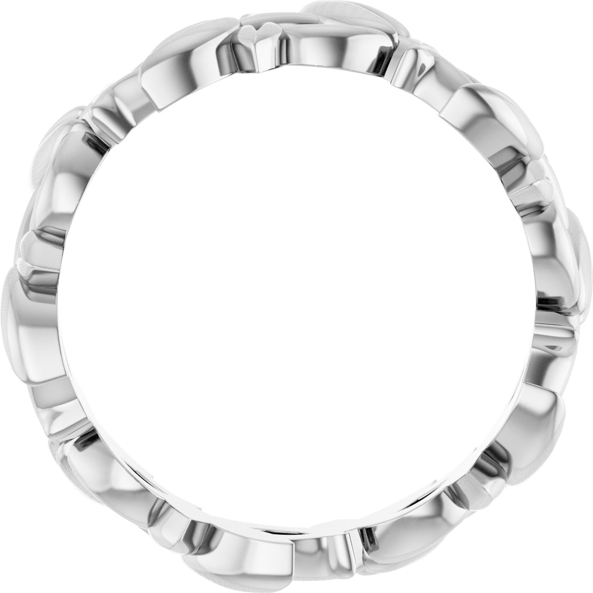 Floral Pierced Band