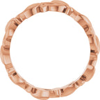 Floral Pierced Band