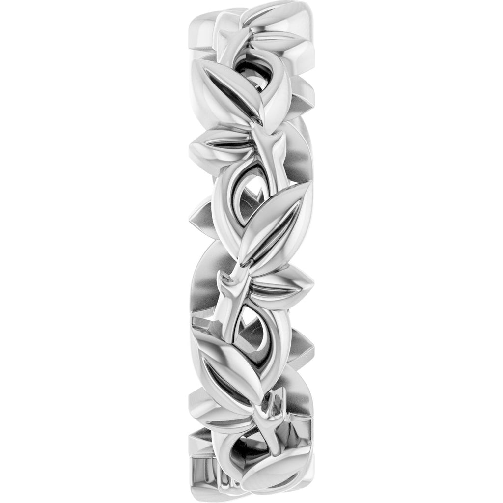 Floral Pierced Band