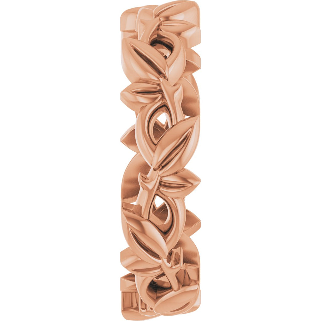 Floral Pierced Band