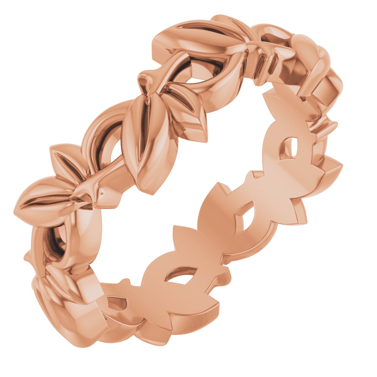 Floral Pierced Band