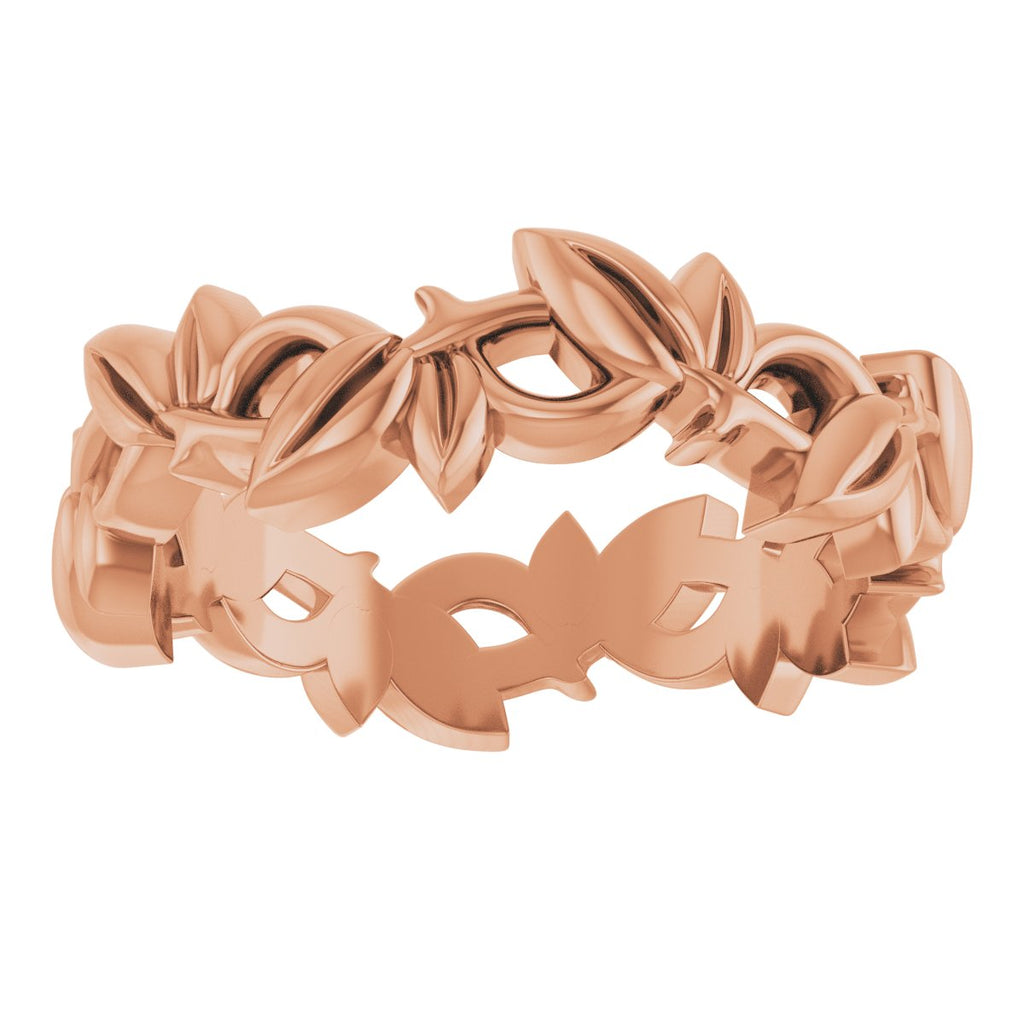 Floral Pierced Band