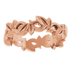 Floral Pierced Band