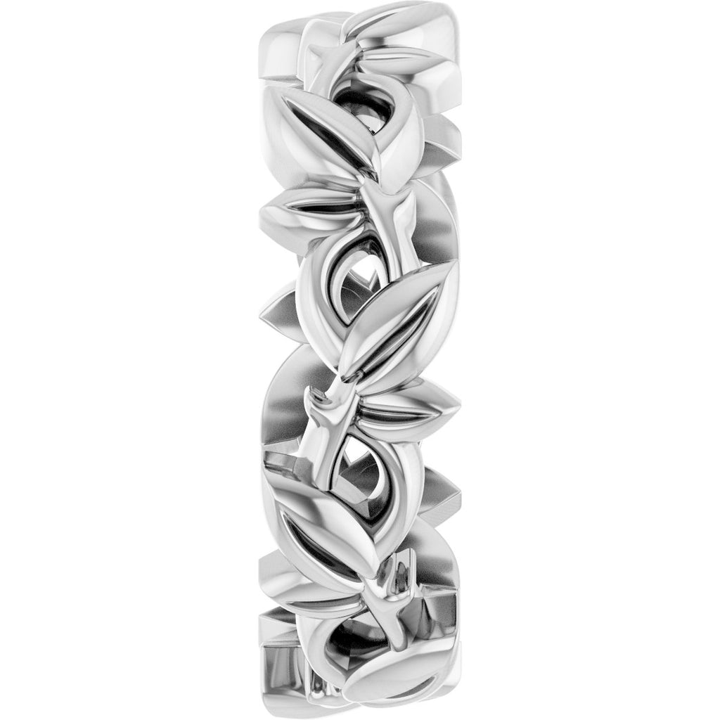 Floral Pierced Band