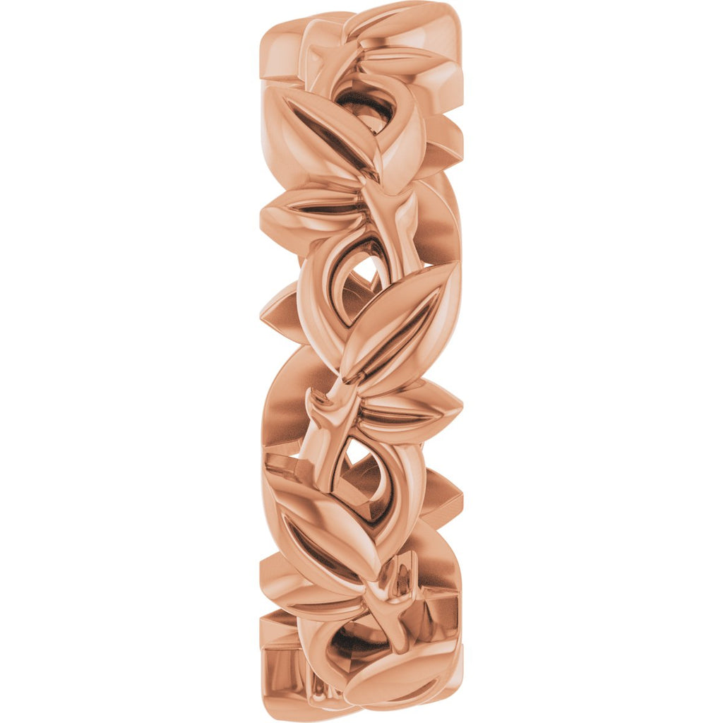 Floral Pierced Band