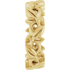 Floral Pierced Band