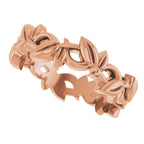 Floral Pierced Band